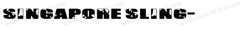 Singapore Sling字体转换